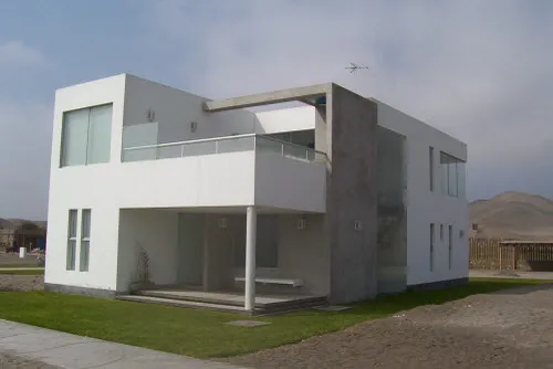 Casa de playa Las Gramas, Km 69, Panamericana Sur, 2006. Fotografía 7 de 8.